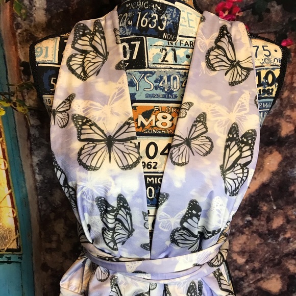 Lilac Butterfly 🦋 Multi-way Swimsuit - Picture 2 of 8